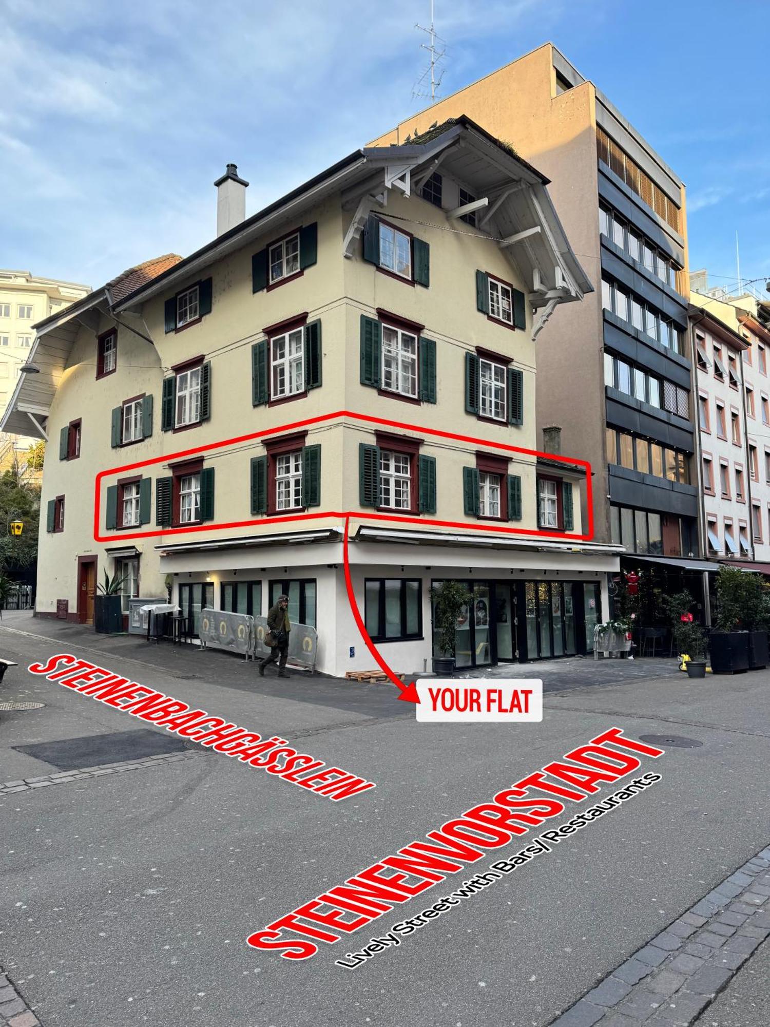 Cozy City Center, 4 Bedroom- 120Sq, 5Min Walk To Main Station Basel Exterior photo